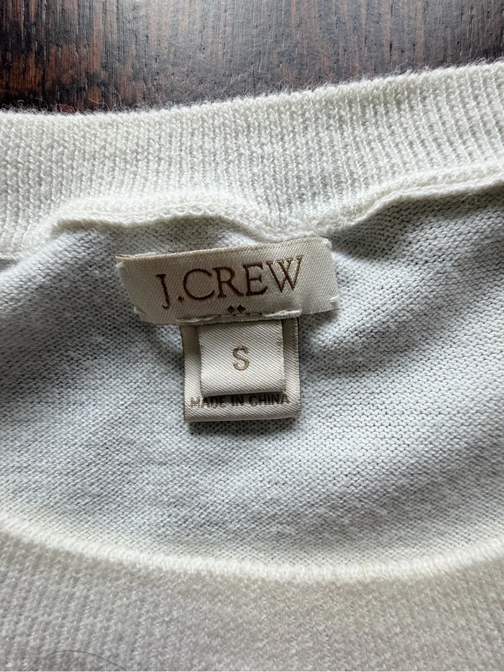 J. Crew Navy & Cream Striped Sweater with Red Anchor, size Small